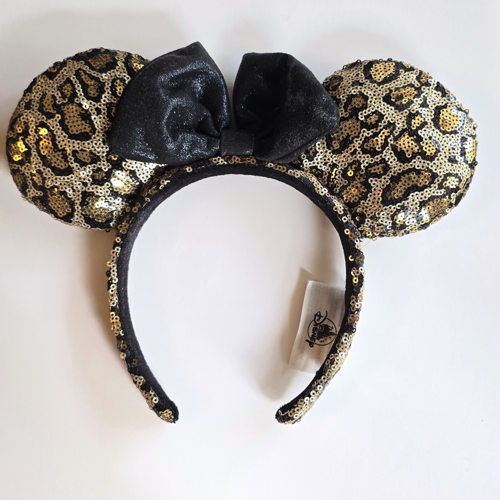 Disney Leopard Sequin Mouse Ears Headband